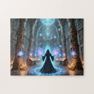 Sorceress Mystical Library Ancient Magic & Secrets Jigsaw Puzzle