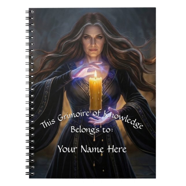 Sorceress of the Arcane Candle Notebook (1) (Front)