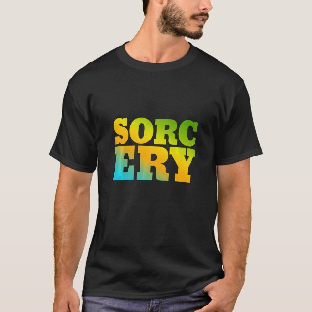 Sorcery Designed With Nature Colours T-Shirt (Front)