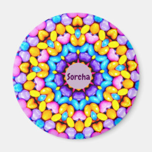 SORCHA ~ Personalised Easter Pattern Fractal ~  Magnet