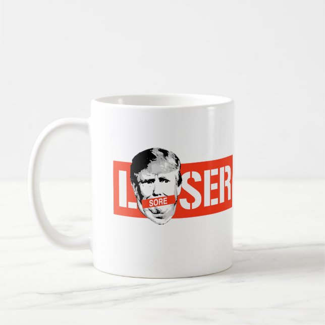 SORE LOSER TRUMP COFFEE MUG (Left)