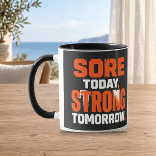 Sore Today Strong Tomorrow Black Combo Mug