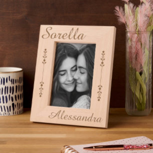 Sorella - Italian Sister - Personalized Etched Frames