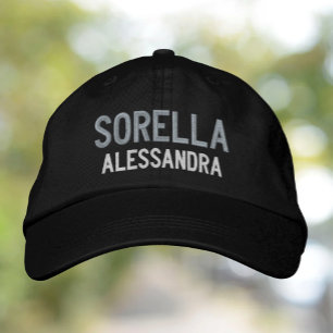 Sorella (SISTER) personalised Embroidered Cap Hat