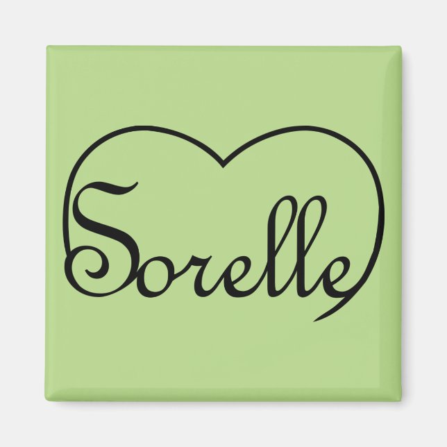 Sorelle Italian Sisters heart Magnet (Front)