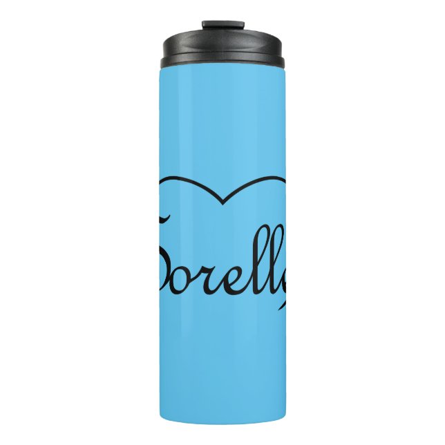Sorelle Italian Sisters heart Thermal Tumbler (Front)