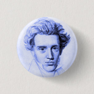 “SOREN KIERKEGAARD” 3 CM ROUND BADGE