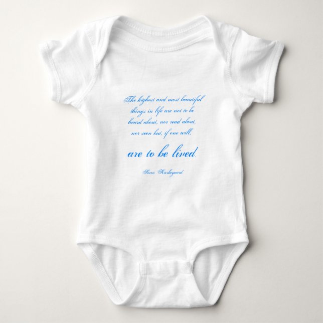 Soren Kierkegaard Baby Bodysuit (Front)