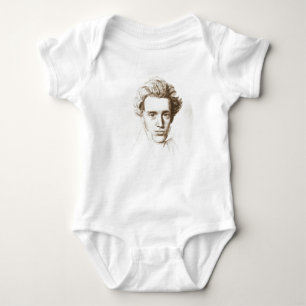 Søren Kierkegaard - Existentialist Philosopher Baby Bodysuit