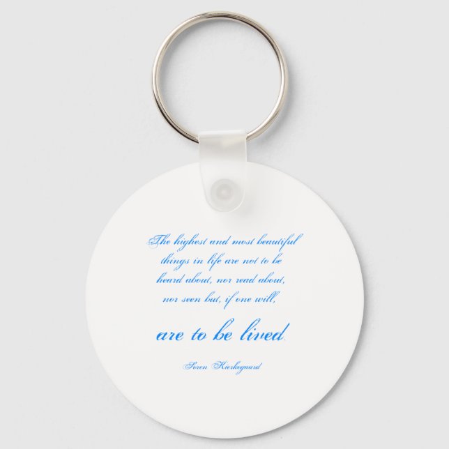 Soren Kierkegaard Key Ring (Front)