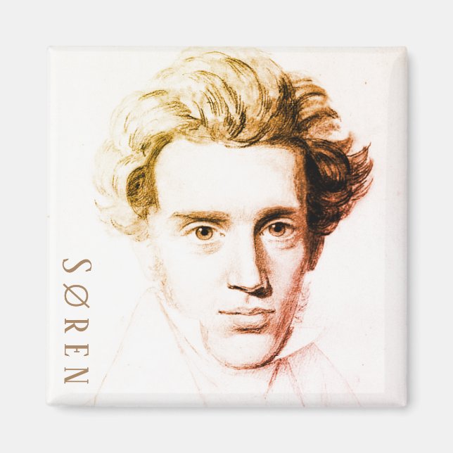 Søren Kierkegaard Magnet (Front)