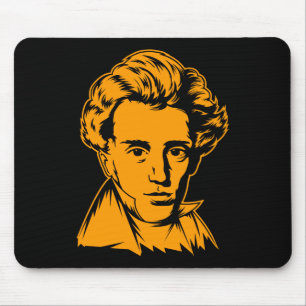 Soren Kierkegaard philosophy existentialist portra Mouse Pad