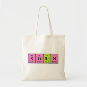 Sören periodic table name tote bag