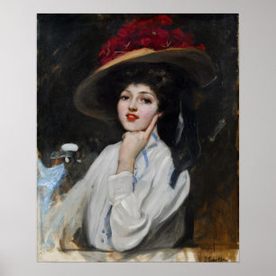 Sorolla - A Young Woman In A Hat Poster