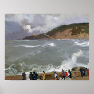Sorolla - Breakwater, San Sebastian Poster