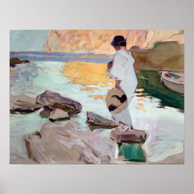 Sorolla - Elena At Cala De San Vicente Poster (Front)