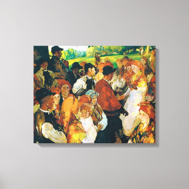 Sorolla - Fiesta Gallega Canvas Print (Front)