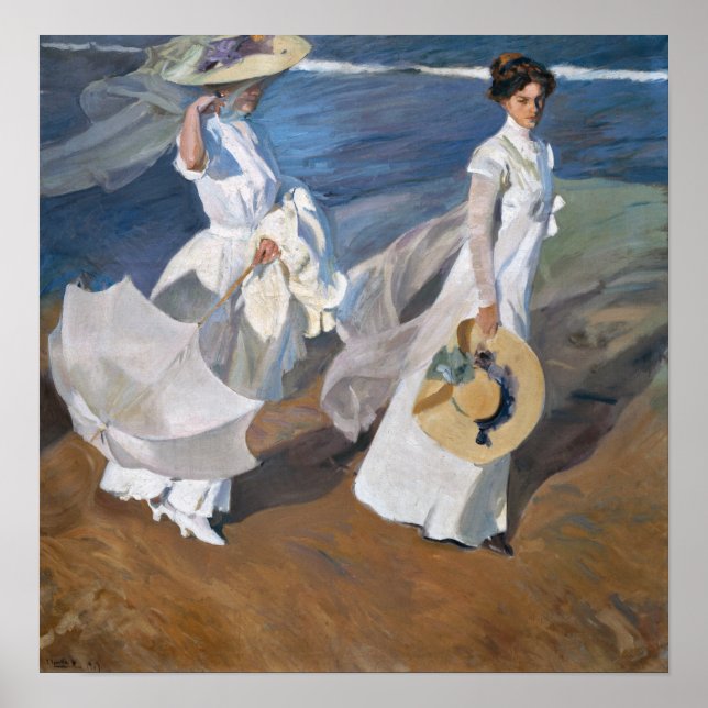 Sorolla - Strolling Along The Seashore Poster (Front)