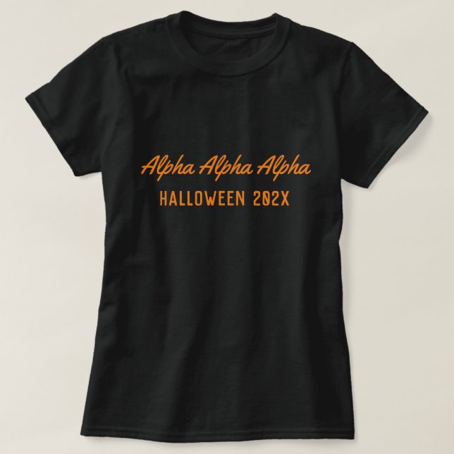 Sorority Halloween T-Shirt (Design Front)