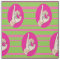 Sorority Life pink and green fabric