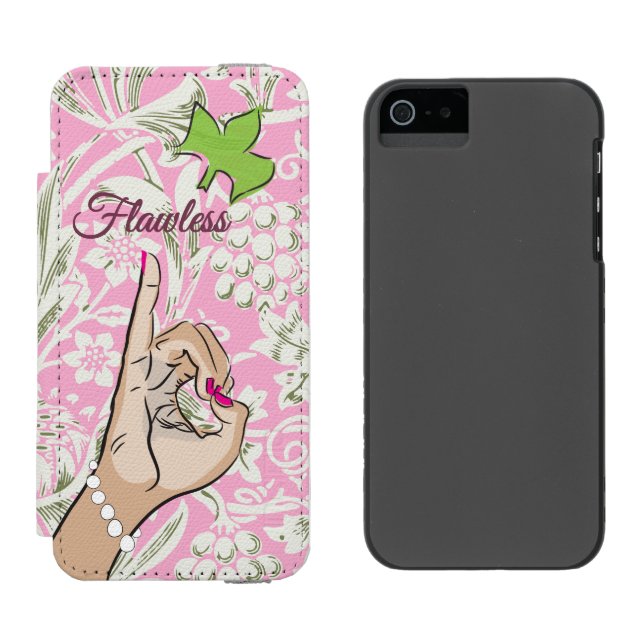 Sorority Life pink stache iPhone case Incipio iPhone Wallet Case (Side by Side)