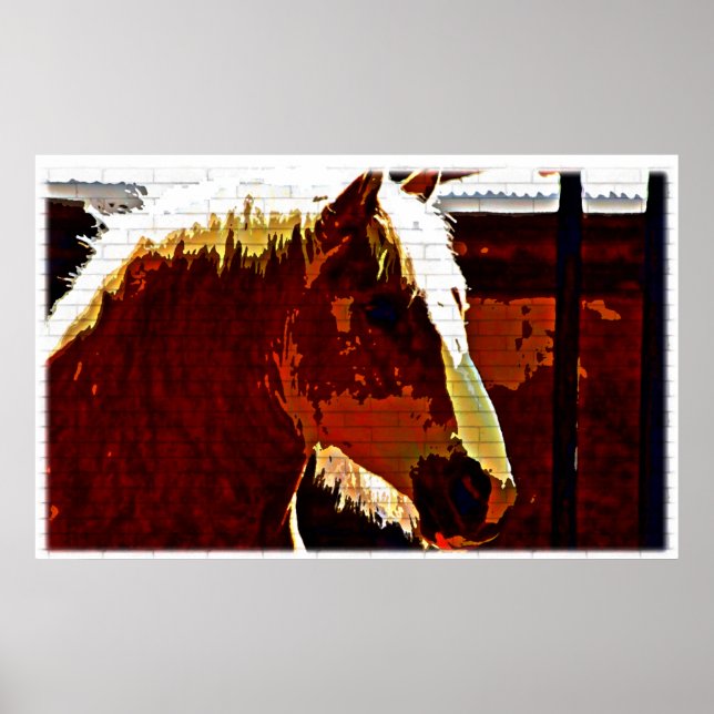 Sorrel Horse In Profile Poster (Front)