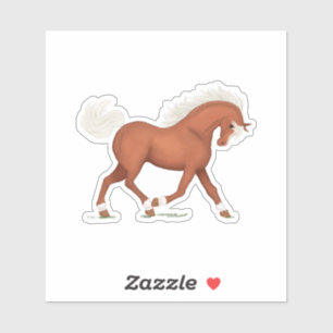 Sorrel Horse With Blaze & Socks Pony Equestrian