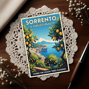 Sorrento, Italy: A Vintage 1960s  Postcard