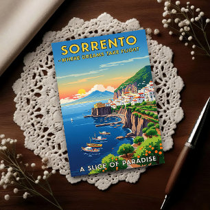 Sorrento, Italy: A Vintage 1960s Postcard