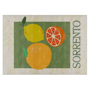 Sorrento Italy Citrus Kitchen Print Cutting Board