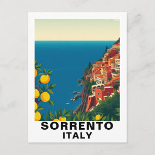 Sorrento, Italy Lemons Travel Vintage Postcard