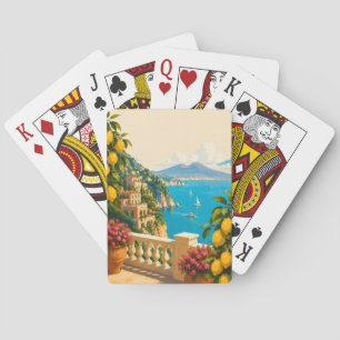 Sorrento Italy Lemons Vintage Travel Playing Cards