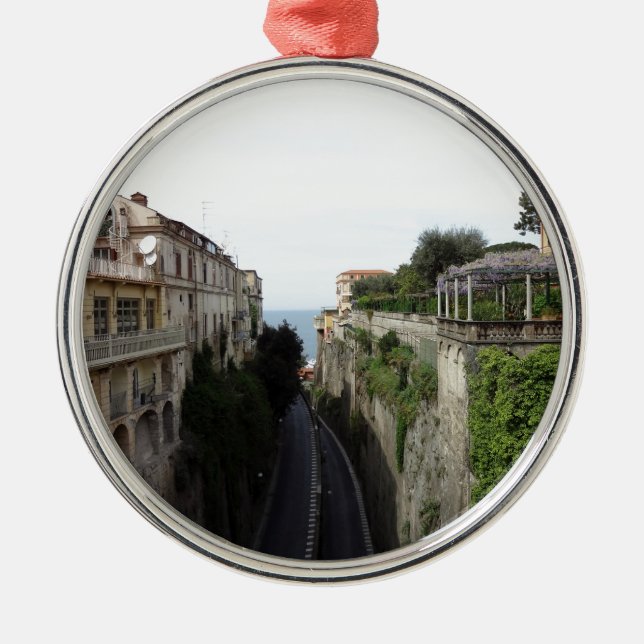 Sorrento, Italy Metal Tree Decoration (Front)