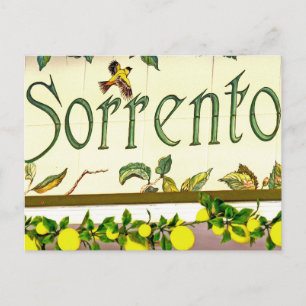 Sorrento, Italy, Sign Postcard