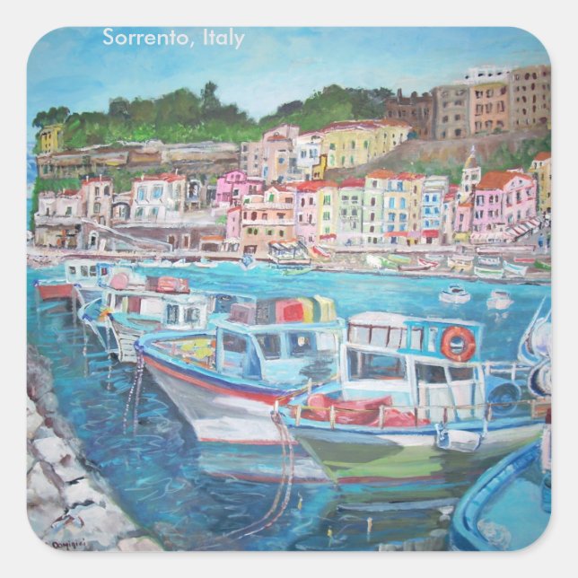 Sorrento, Italy - Square Stickers, Glossy Square Sticker (Front)