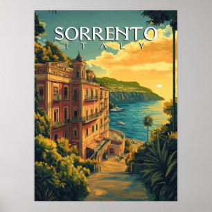 Sorrento Italy - Vibrant Cityscape Poster