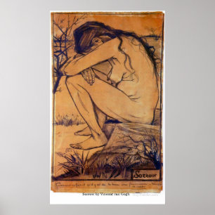 Sorrow by Vincent van Gogh Poster