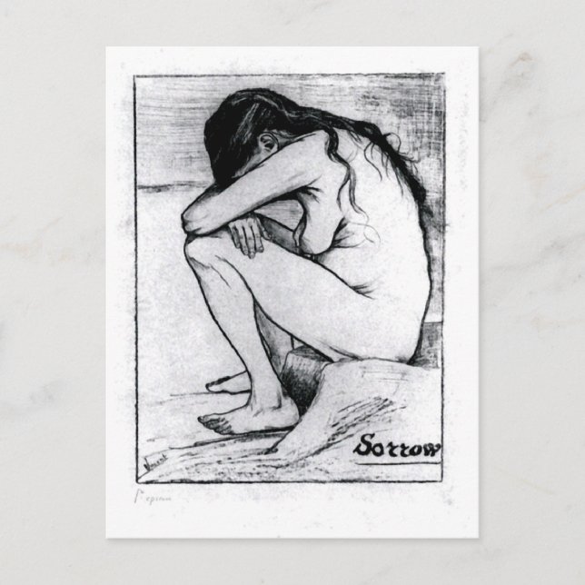 Sorrow Van Gogh Fine Art Postcard (Front)