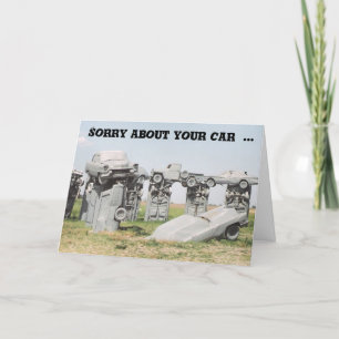 Sorry about your car card