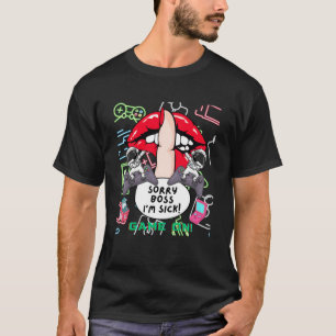 Sorry Boss I m Sick  Dabbing Gammer Retro Games T-Shirt