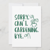 Sorry. Can’t. Gardening. Bye.