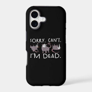 Sorry Can't Possum Dead Funny Opossum Fake Death T