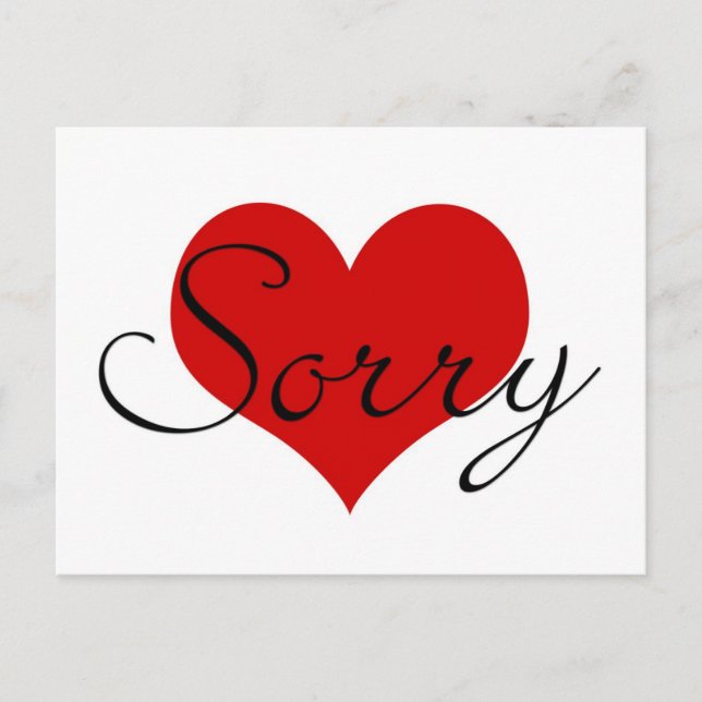 Sorry Card (Front)