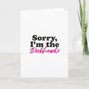 Sorry Card