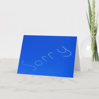 sorry card