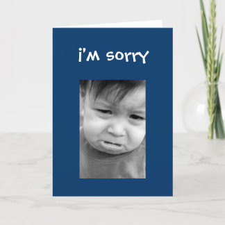 Sorry Card