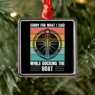 Sorry for what I said while docking the Boat Retro Metal Tree Decoration