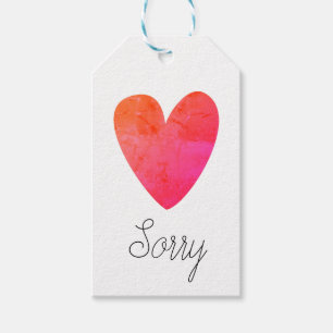 Sorry Gift Tags
