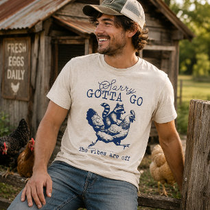 Sorry, Gotta Go, The Vibes Are Off Funny Racoon Tri-Blend Shirt