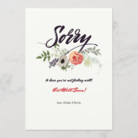 Sorry Greeting Card
